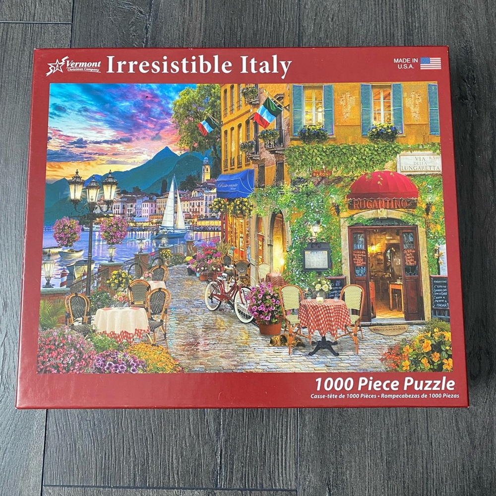 Vermont Christmas Company - Irresistible Italy 1000 Piece Puzzle - Complete